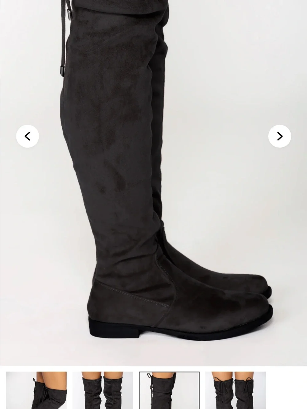 Fashion Nova Suede Bestie Boot - Black